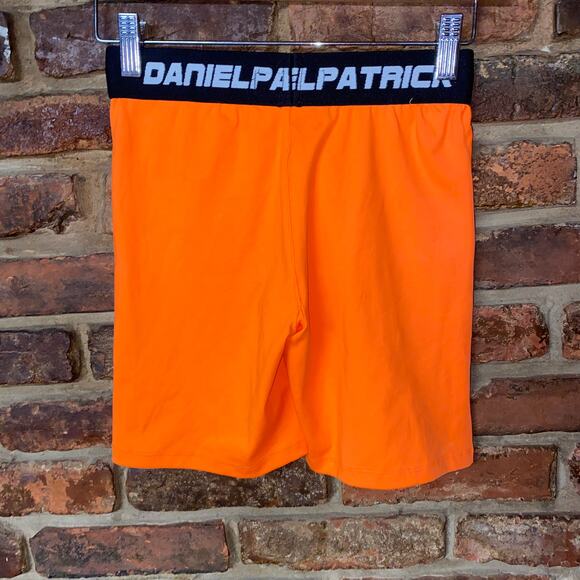 Daniel Patrick Neon Orange Athletic Bike Biker Shorts Women's Size Small - Picture 5 of 7